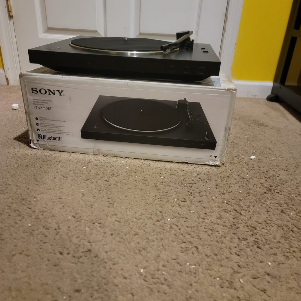 Sony Black Bluetooth Turntable